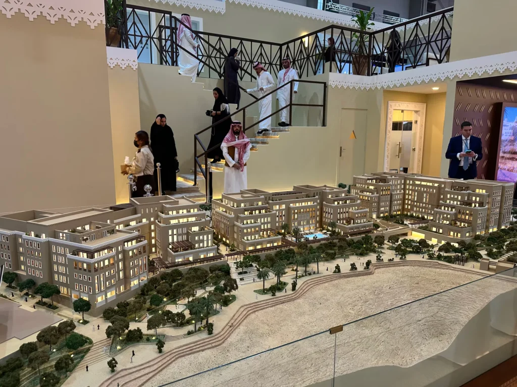 Large architectural model of the Al Danah Community development at Cityscape Global.