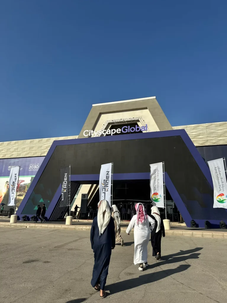 Entrance to Cityscape Global in Riyadh
