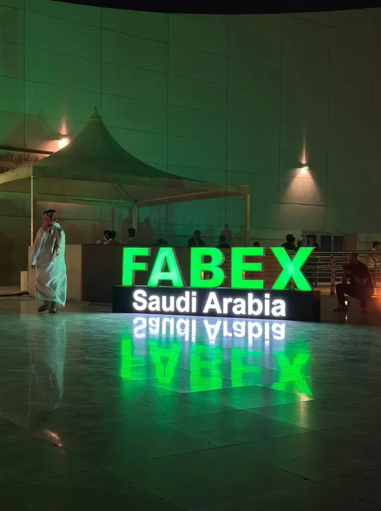 FABEX Saudi Arabia entrance sign