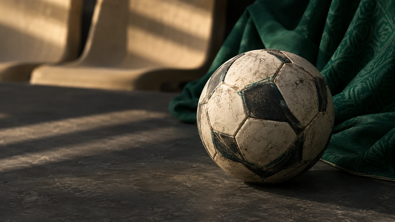 Composition éditoriale autour du football et de l’ambition sportive saoudienne
